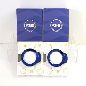 Princess Cruise Line Premier Exclusive Set of 2 Metallic Blue Medallion Clips